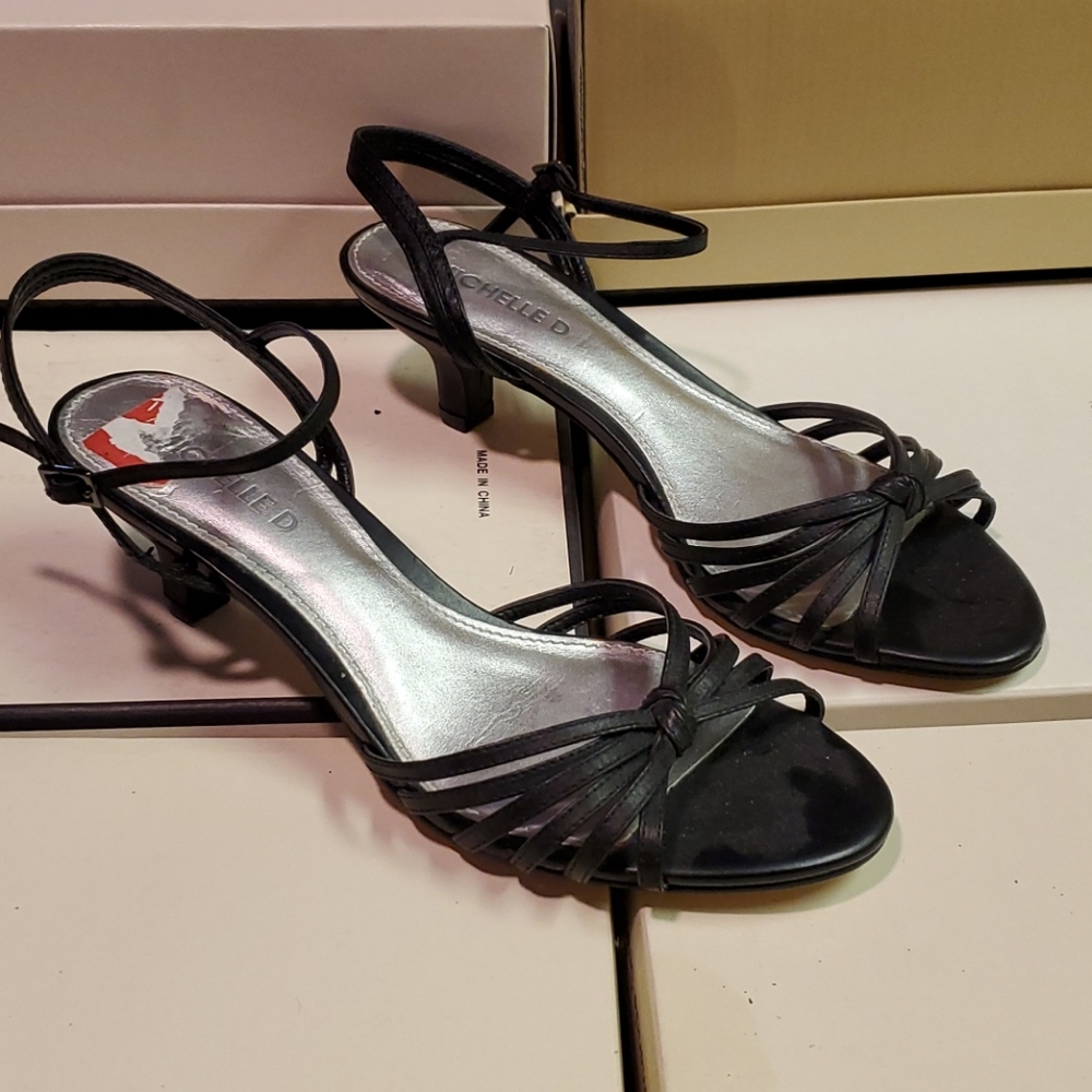 Michelle D Ankle-Strap Heeled Strappy Sandals